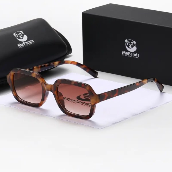 Women's Brown Square Sunglasses